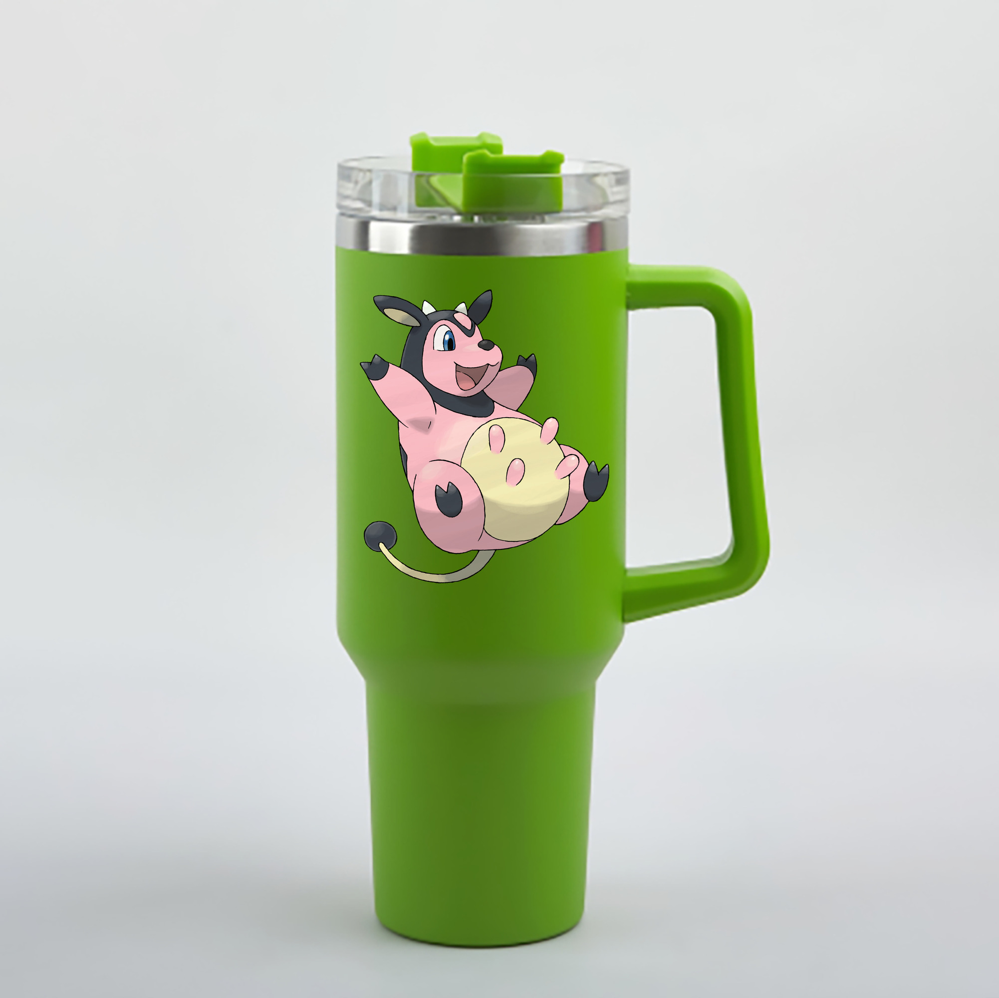 （画像用） ポケットモンスター Pokémon 1200mL車用タンブラー - クリスタルステッカー（プラスチックストロー付き）